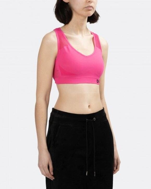 Dkny Other - DKNY SPORT Women's Sports Bra XS Hot Pink Mesh-Back Medium-Impact NWT